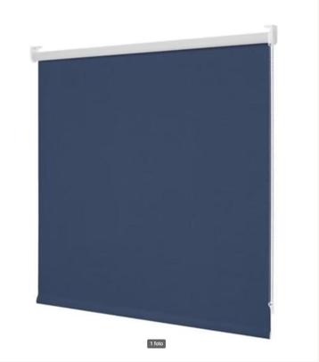 Net rolgordijn 275 cm breed, wit en blauw beschikbaar voor biedingen