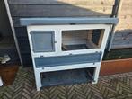 konijnenhok met toebehoren, Gebruikt, Konijn, Hok, 75 tot 110 cm
