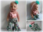 Poppenkleertjes festivalset multi voor baby pop van 43 cm, Ophalen of Verzenden, Nieuw, Babypop