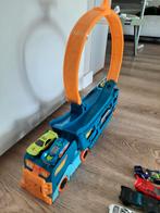 Hotwheels Truck en Kurkentrekkerbaan, Ophalen, Gebruikt, Hot Wheels, Met looping
