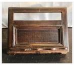 Boekenstandaard antiek hout 38x28x15 cm, Antiek en Kunst, Curiosa en Brocante, Ophalen of Verzenden