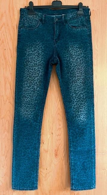 Denim jeans, blue panter print | H&M 29/32  beschikbaar voor biedingen
