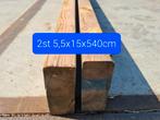 2 houten gordingen 2st 5,5x15x540cm, 250 cm of meer, Gebruikt, Ophalen of Verzenden, Balken