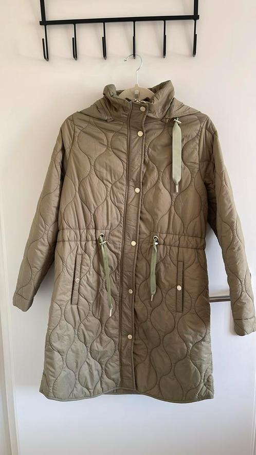 Nog prachtige tussenjas van Micha mt 38 olijf/taupe, Kleding | Dames, Jassen | Zomer, Zo goed als nieuw, Maat 38/40 (M), Ophalen of Verzenden