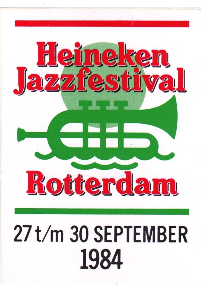 Sticker toerisme Heineken Jazzfestival Rotterdam, Verzamelen, Stickers, Zo goed als nieuw, Overige typen, Verzenden
