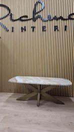 salontafel marmer met kruispoot model Bottega van Richmond, Ophalen, Nieuw, 50 tot 100 cm, Richmond Interiors model Bottega