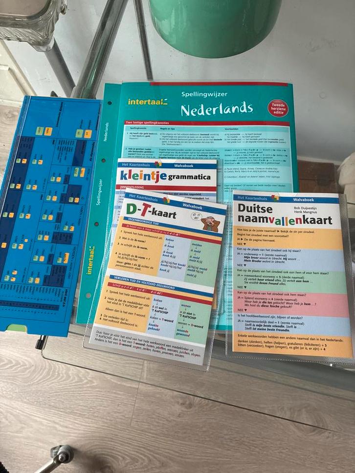 Intertaal Spellingwijzer Nederlands + Kaarten, Boeken, Studieboeken en Cursussen, Zo goed als nieuw, Niet van toepassing, Alpha