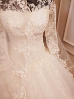 Bruidsjurk melkwit kant cinderella dress, Trouwjurk, Wit, Ophalen of Verzenden, Zo goed als nieuw