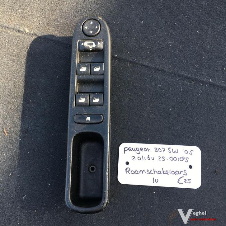 Peugeot 307 Sw 2.0 16v 2005 2500185 Raambed. schakelaars Lin, Auto-onderdelen, Dashboard en Schakelaars, Gebruikt, Ophalen of Verzenden