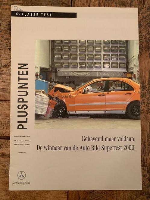 Product-vergelijking Mercedes-Benz C-klasse W203 vs... 2001, Boeken, Auto's | Folders en Tijdschriften, Zo goed als nieuw, Mercedes