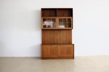vintage wandmeubel | staand wandsysteem | jaren 60 | Zweeds beschikbaar voor biedingen