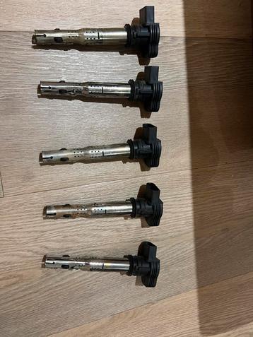 Set van 5 originele bobines Audi RS3 / S3 beschikbaar voor biedingen