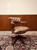 Klassiek Engels Chesterfield Bureaustoel, Antiek en Kunst, Ophalen