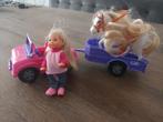 Evi Love paard en trailer, Simba, Kinderen en Baby's, Speelgoed | Poppen, Ophalen of Verzenden, Gebruikt, Overige typen