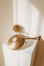 Vintage messing wandlamp met ingebouwde dimmer, Ophalen of Verzenden, -, -, -