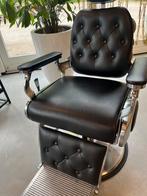 Mooie vintage (nw) barberstoel zwart, Huis en Inrichting, Stoelen, Ophalen of Verzenden, Zwart, Eén