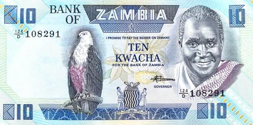 10 Kwacha Zambia 1988 Bankbiljet UNC #ZM4, Postzegels en Munten, Bankbiljetten | Afrika, Los biljet, Zambia, Ophalen of Verzenden