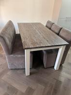Landelijke eettafel met stoelen van de serie Lisa, Ophalen, Zo goed als nieuw, 4 tot 6 stoelen
