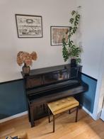 Antieke C. Goltermann Piano met Krukje, Muziek en Instrumenten, Piano's, Ophalen, Gebruikt, Zwart, Piano