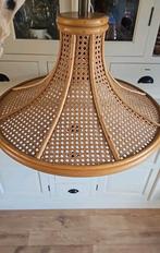 Zie omschrijving. Grote vintage rotan manou hanglamp 60cm, Ophalen of Verzenden, Zo goed als nieuw, Minder dan 50 cm