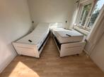 Elektrisch Verstelbaar Senioren  Bed, Ophalen, Verstelbaar, Wit, Tweepersoons