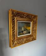 Schilderij Pie Wilhelmus – Hollands zeegezicht, op paneel, Ophalen of Verzenden