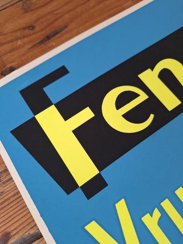 Origineel Fency Zeefdruk Reclame Affiche nr: 016 beschikbaar voor biedingen