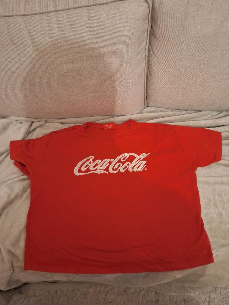 Rood Coca Cola shirt - Primark - Maat M, Kleding | Dames, Maat 38/40 (M), Primark, Ophalen of Verzenden, Korte mouw