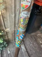 Klasieke retro  Berg eandel stok met 35 Souveniers schidjes, Diversen, Wandelstokken, Ophalen of Verzenden, Zo goed als nieuw