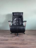 Mooie zwarte prominent stockholm relax fauteuil elektrisch, Huis en Inrichting, Fauteuils, Ophalen, Minder dan 75 cm, Zo goed als nieuw