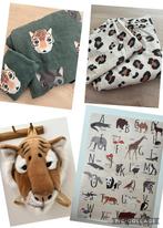 Kinderkamer Jungle Accessoires Beddengoed Poster Dierenkop, Kinderen en Baby's, Kinderkamer | Inrichting en Decoratie, Ophalen of Verzenden