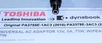Toshiba Pro PA3378E-1ACA 15V 5A 75W Adapter 6.3x3.0 oplader, Ophalen of Verzenden, Zo goed als nieuw, Toshiba