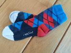Happy Socks sokken rood wit blauw ruit maat 23 - 26, Jongen, Happy Socks, Ophalen of Verzenden, Sokken