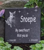 Gedenksteen voor kat of hond met fotogravure, Dieren en Toebehoren, Ophalen of Verzenden, Nieuw