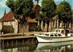 Groeten uit Sloten [Fr.], t Luifeltje - boot - ongelopen, Verzamelen, Ansichtkaarten | Nederland, Ophalen of Verzenden, 1940 tot 1960