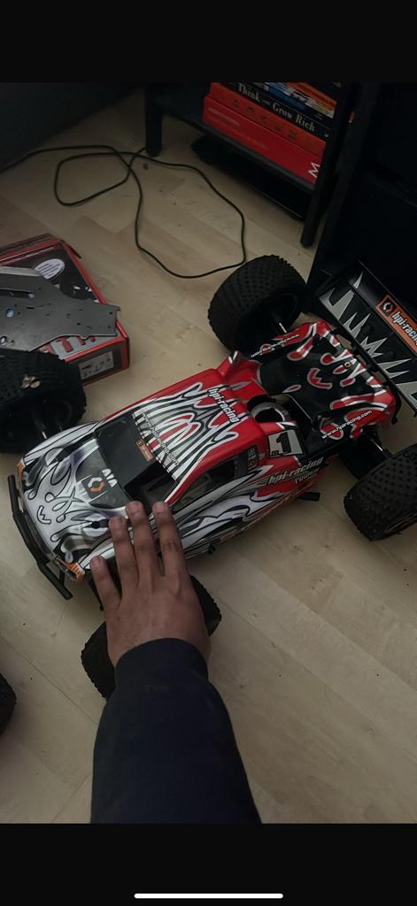 Hpi trophy truggy en hpi savage 25 nitro, Hobby en Vrije tijd, Modelauto's | 1:5 tot 1:12, Gebruikt, Auto, 1:5 t/m 1:8, Ophalen of Verzenden