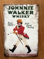 Johnnie Walker Whisky metalen reclamebord (Old Look), Verzamelen, Merken en Reclamevoorwerpen, Reclamebord, Nieuw, Ophalen of Verzenden