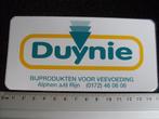 sticker Duynie logo bijprodukten voor veevoeding, Verzenden, Zo goed als nieuw, Merk