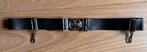 Scouting riem met klaver gesp – zwart leer, Verzamelen, Scouting, Ophalen of Verzenden, Zo goed als nieuw, Kleding