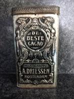 Antiek Vintage Cacaoblik A. Driessen Cacao Rotterdam 1 kilo., Verzamelen, Blikken, Ophalen of Verzenden, Gebruikt, Overige, Overige merken