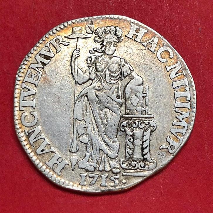 Gulden Utrecht 1715. Zfr., Postzegels en Munten, Munten | Nederland, Losse munt, 1 gulden, Vóór koninkrijk, Zilver, Ophalen of Verzenden