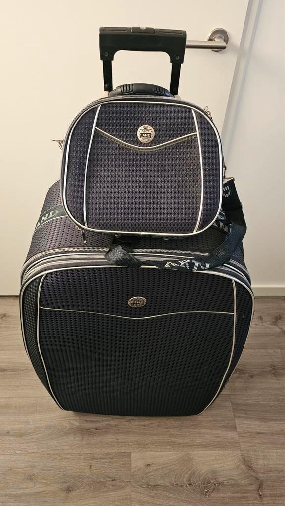 Art-Land Koffer + Toilettas - Reis Klaar!, Sieraden, Tassen en Uiterlijk, Koffers, Gebruikt, Overige materialen, 50 tot 60 cm