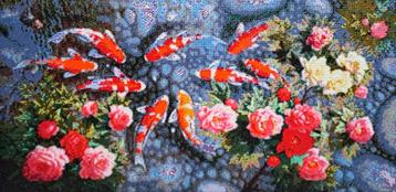 Diamond Painting "Koi Karpers" beschikbaar voor biedingen