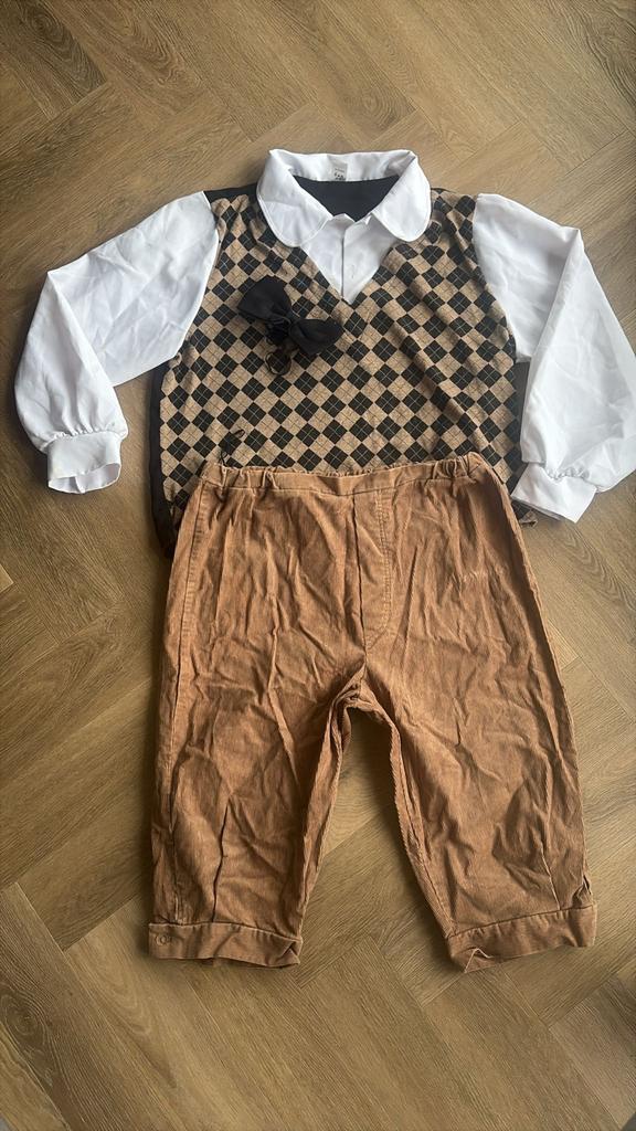 Carnavalskostuum Nerd Kakker Schooljongen, Kleding | Heren, Carnavalskleding en Feestkleding, Zo goed als nieuw, Overige maten