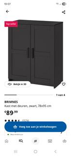 Ikea Brimnes kast - Zwart, Huis en Inrichting, Kasten | Kledingkasten, Ophalen of Verzenden, Gebruikt, 25 tot 50 cm