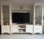 Witte Vitrinekast set, Zo goed als nieuw, 150 tot 200 cm, 25 tot 50 cm, 50 tot 100 cm