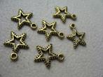 875/ gold plated tibetiaanse ster bedels, Ophalen of Verzenden, Nieuw, Bedel