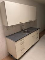 Compleet keukenblok, Ophalen, Wit, Enkelwandige keuken