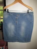 F1760 TAIFUN mt 44 denim rok knopengulp stretch, Maat 42/44 (L), Zo goed als nieuw, Verzenden, Blauw