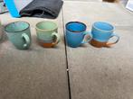 Vier koffie kopjes, Huis en Inrichting, Keuken | Servies, Ophalen, Overige stijlen, Kop(pen) en/of Schotel(s), Glas